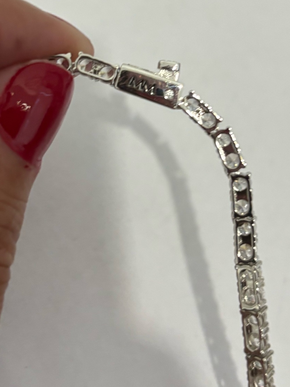 Melinda Maria Heiress Tennis Necklace 3mm (Silver) NEW - Never Worn - Picture 5 of 9